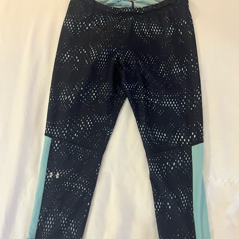 Under Armour Navy and Teal Compression Leggings
